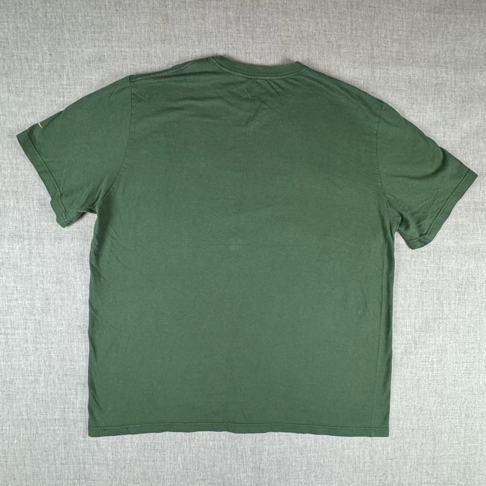 2 Green Bay Packers Shirt Mens 2XL Green Black NFL Football Tee Shirt Lot Nike